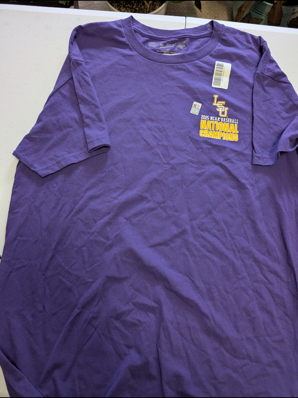 LSU Tigers Purple National Champions Short Sleeve Tee